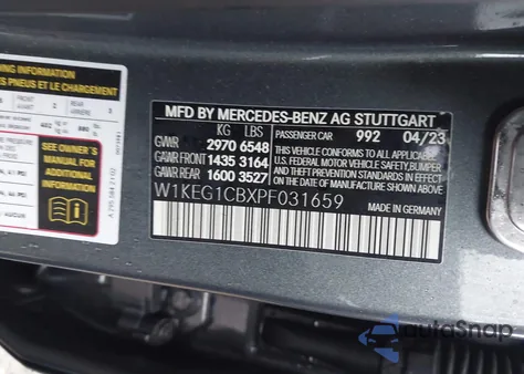 2023 Mercedes-Benz Eqe 350 4Matic z USA, uszkodzony, nr VIN W1KEG1CBXPF031659